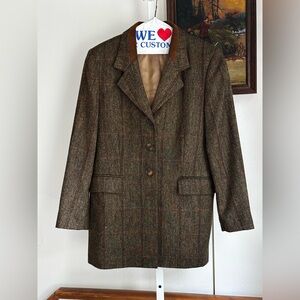 EUC Brian Tucker Dublin vintage Brown Blazer